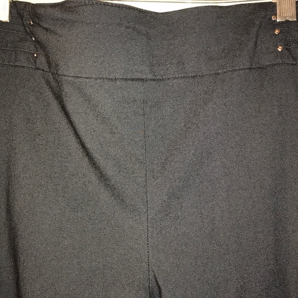 Denim-Color Pull-On Dress Pants - Picture 2 of 4